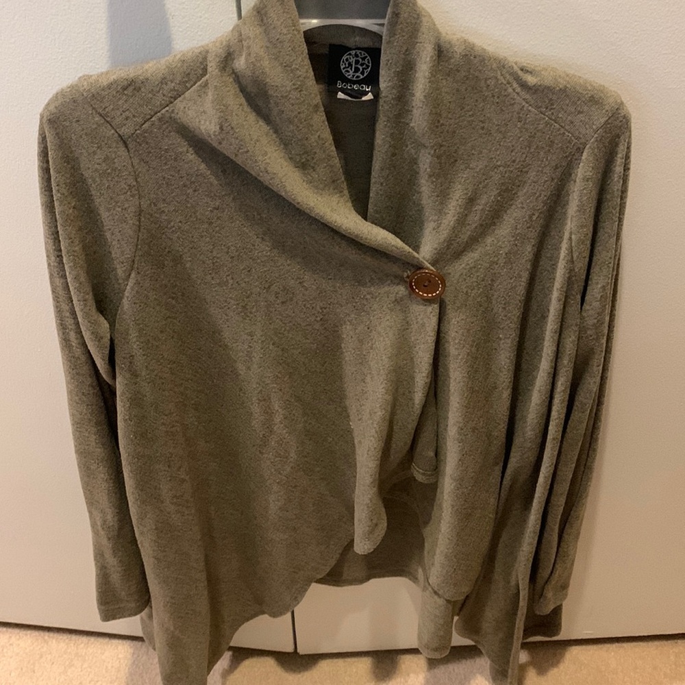 Bobeau brown cardigan